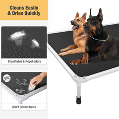 Veehoo no-slip feet keep the bed steady on multiple floor surfaces.