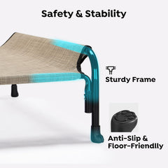 Veehoo waterproof pet hammock design with drainage for outdoor use