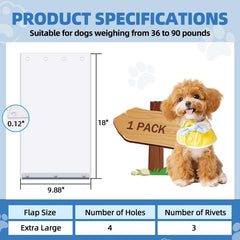 Vehipa door flap magnetic-bottom automatically closes to reduce drafts and keep out intruders.