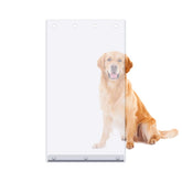 Vehipa extra-large door flap clear 18 x 9.88 inches enables easy pet entry with weather protection.