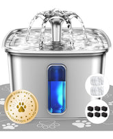 Veken cat water fountain assembly shows quick snap-together setup for easy hydration