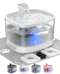Veken cat water fountain with detachable tank for easy refills and hygienic cleaning.
