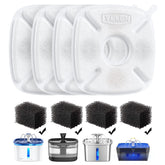 Veken cat water fountain filter 4-pack keeps water clean and appealing for pets.