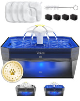 Veken cat water fountain quiet pump promotes calm hydration for cats.