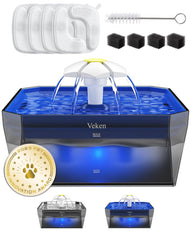 Veken cat water fountain quiet pump promotes calm hydration for cats.