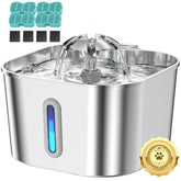 Vekonn cat water fountain quiet-pump delivers peaceful hydration for night-time pets.
