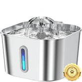 Vekonn cat water fountain stainless-steel 2.2L showing durable hydration design for pets
