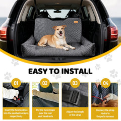 Velupet Zoom car seat features quick-install with adjustable straps for a snug fit.