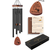 VENBEEL dog memorial wind chimes 28in wood on porch for comforting remembrance