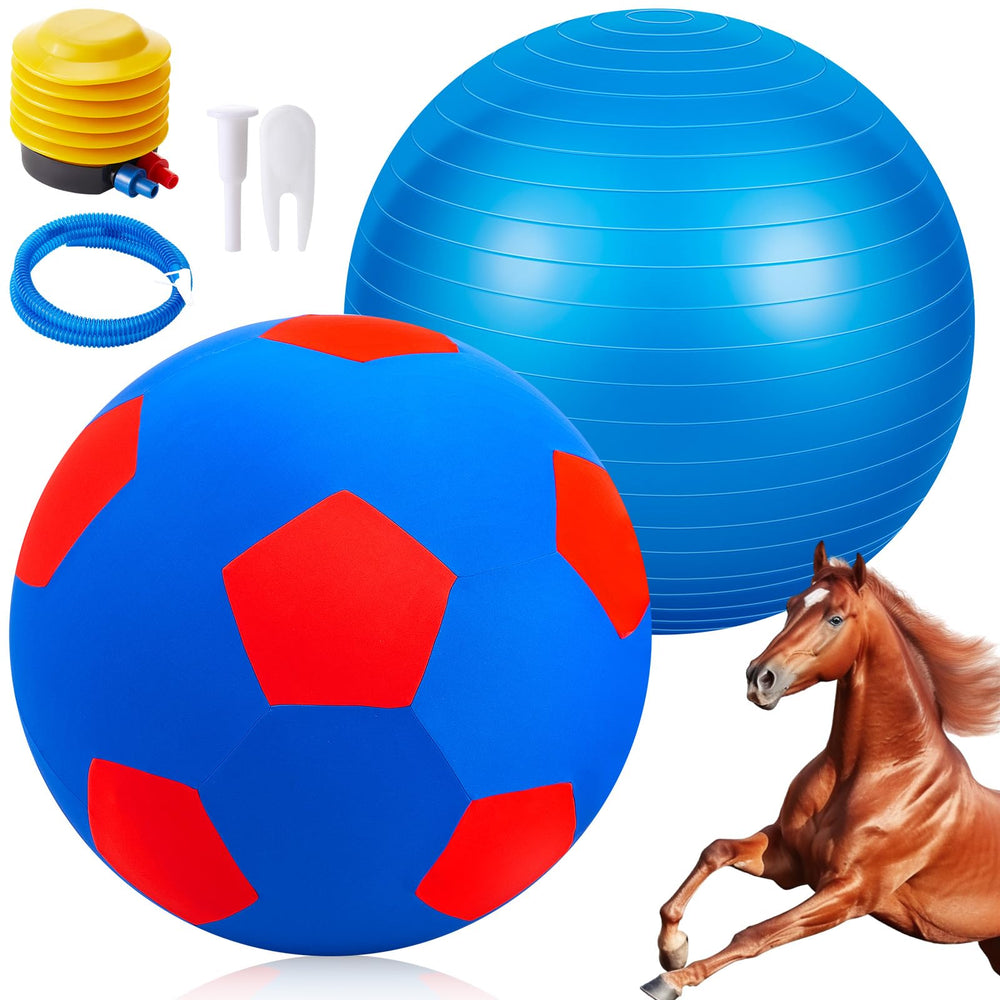 VercanMonth 30inch giant herding ball ready for horse play and stall entertainment.