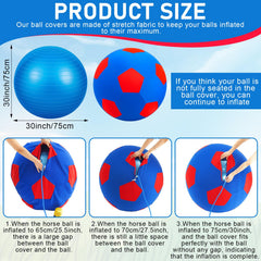 VercanMonth ball cover for horses providing safe containment during play.