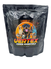 Vertex predigested liver whey egg protein powder beside a bowl for lean muscle support.