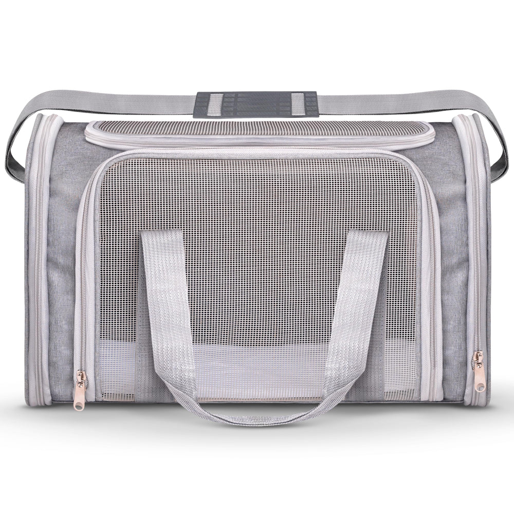 Vertical-Pro airline pet carrier with soft mat for comfortable travel