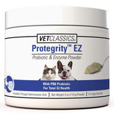 Vet Classics Protegrity EZ probiotic powder bottle supports dog's healthy digestion