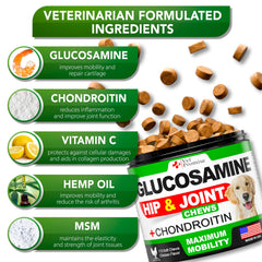 Vet Promise glucosamine dog dish bowl showcases serving size for daily joint care.