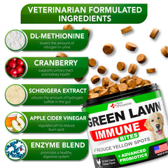 Vet Promise Grass Burn Chews urinary health benefits suggested by product labeling.