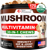 Vet Promise Turkey Tail dog chews packaging highlighting immunity support for dogs