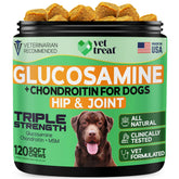 Vet Treat glucosamine dog hip joint chews closeup for joint support and mobility.
