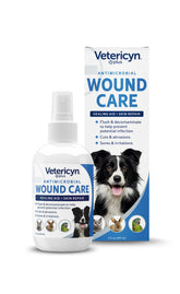 Vetericyn Plus dog wound care spray bottle for easy at-home wound cleaning.