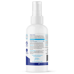 Vetnique Dermabliss spray on dog legs demonstrates quick itch relief in action.