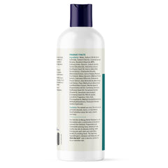 Vetnique Dermabliss shampoo application lather on fur shows cleansing and deodorizing benefits.