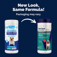 Dermabliss wipe close-up highlights medicated formula for skin care.
