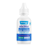 Vetnique Oticbliss ear drops bottle; helps soothe ear irritation and supports cleanliness.