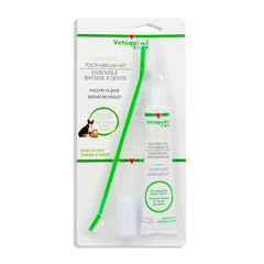Vetoquinol Enzadent toothpaste tube close-up highlighting poultry flavor for fresh breath
