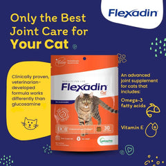 Vetoquinol Flexadin packaging shows resealable bag for freshness