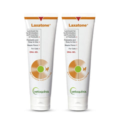 Vetoquinol Laxatone maple bottle front label supports hairball management for cats.