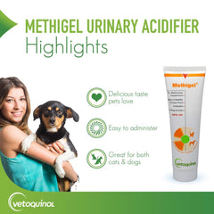 Vetoquinol Methigel flavor appeal helps cats accept urinary health support.