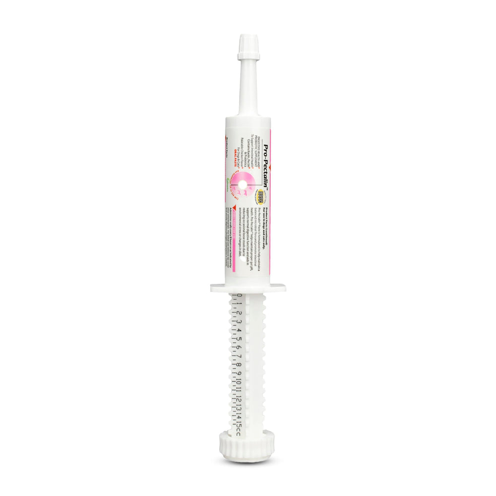 Vetoquinol Pro-Pectalin oral paste application for dogs and cats eases occasional diarrhea.