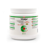 Vetoquinol Viralys daily lysine powder tub for cats supports immune health and respiratory comfort.