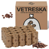 VETRESKA coffee-scented dog poop bags keep walks smelling fresher.
