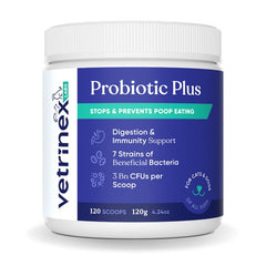 Vetrinex Labs coprophagia powder-dispense for easy dosing and digestion support.