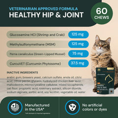 VetriScience hip joint chews close-up, showing chewy texture and chicken flavor