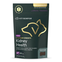 VetriScience Kidney Health Chews bottle showing convenient kidney support for pets