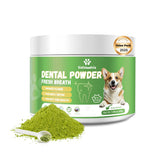 Vetriuntrix dog teeth cleaning powder packaging shows safe, daily dental care for pets.