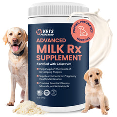 Vets Preferred Puppy Milk powder close-up for puppy nutrition and weaning support