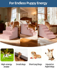 Vfrog dog stairs 35D foam detail shows dense core and durability