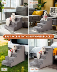 Vfrog dog stairs stable foam core demonstrates durable support during daily use
