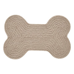 VHC Brands pet food mat natural small indoor-outdoor use shows versatile feeding area