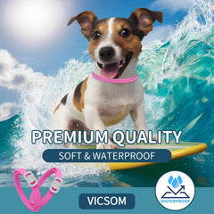 VICSOM 256-inch length dog collar ready for diverse dog sizes.