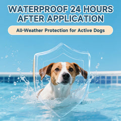 VICSOM waterproof dog flea treatment remains effective after 24 hours