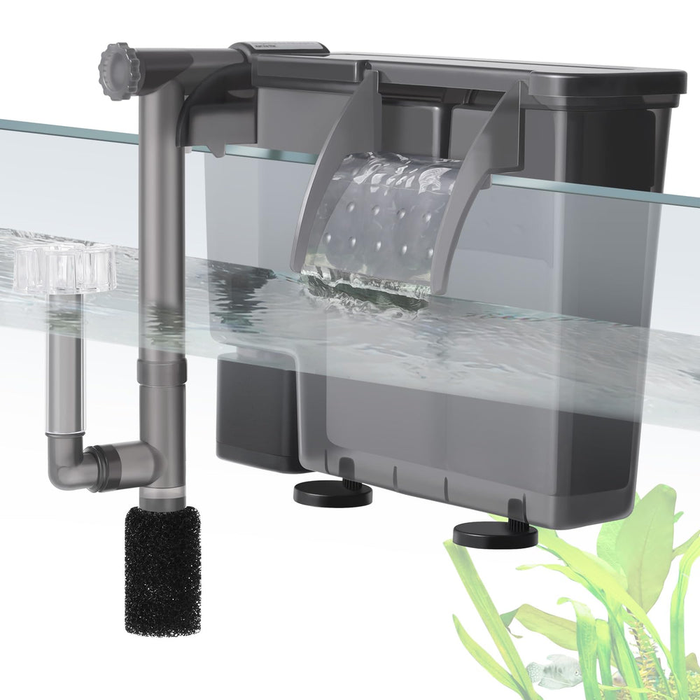 VILLNO 5W Hang-On filter front view shows space-saving, quiet operation.