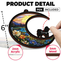 Vinatimes suncatcher crafted from eco-friendly wood and acrylic for a durable keepsake.