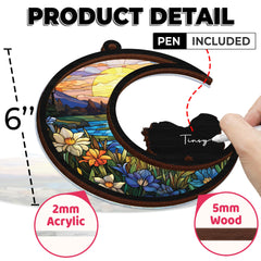 Vinatimes memorial suncatcher pen for personalization to inscribe your pet's name