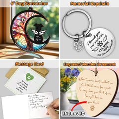 Vinatimes Stainless Steel Pet Sympathy Keychain to carry memory on keys or bag