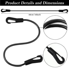 Vincreem elastic tail strap with double-ended clips enables easy attachment.