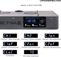 VIPARSPECTRA 165W even PAR coverage for 24x24 aquariums
